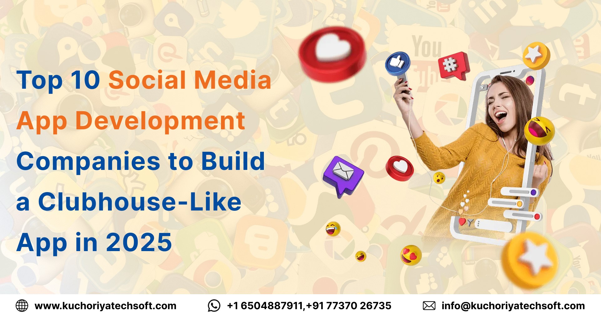 Top 10 Social Media App Development Companies to Build a Clubhouse-Like App in 2025