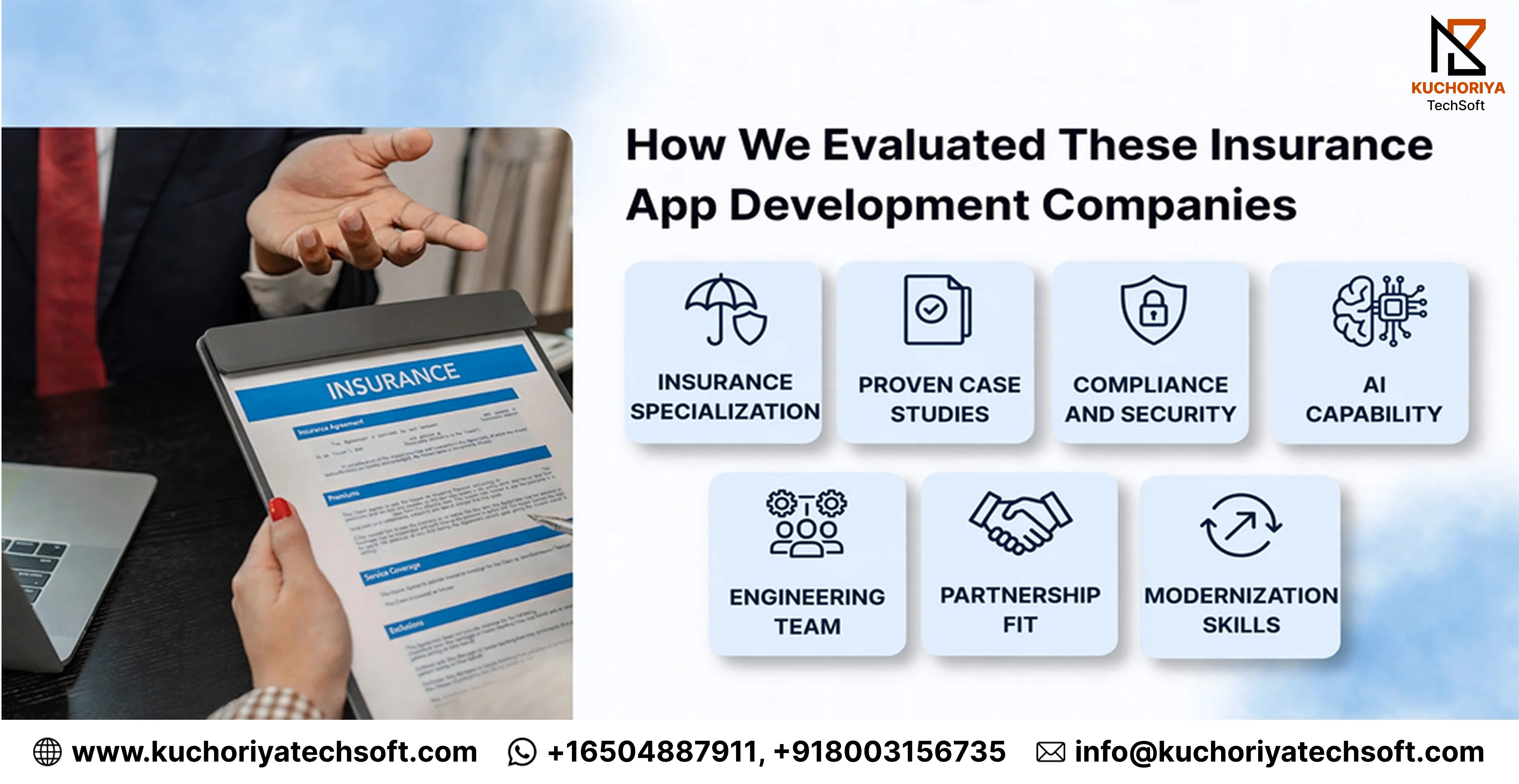 How We Evaluated These Insurance App Development Companies