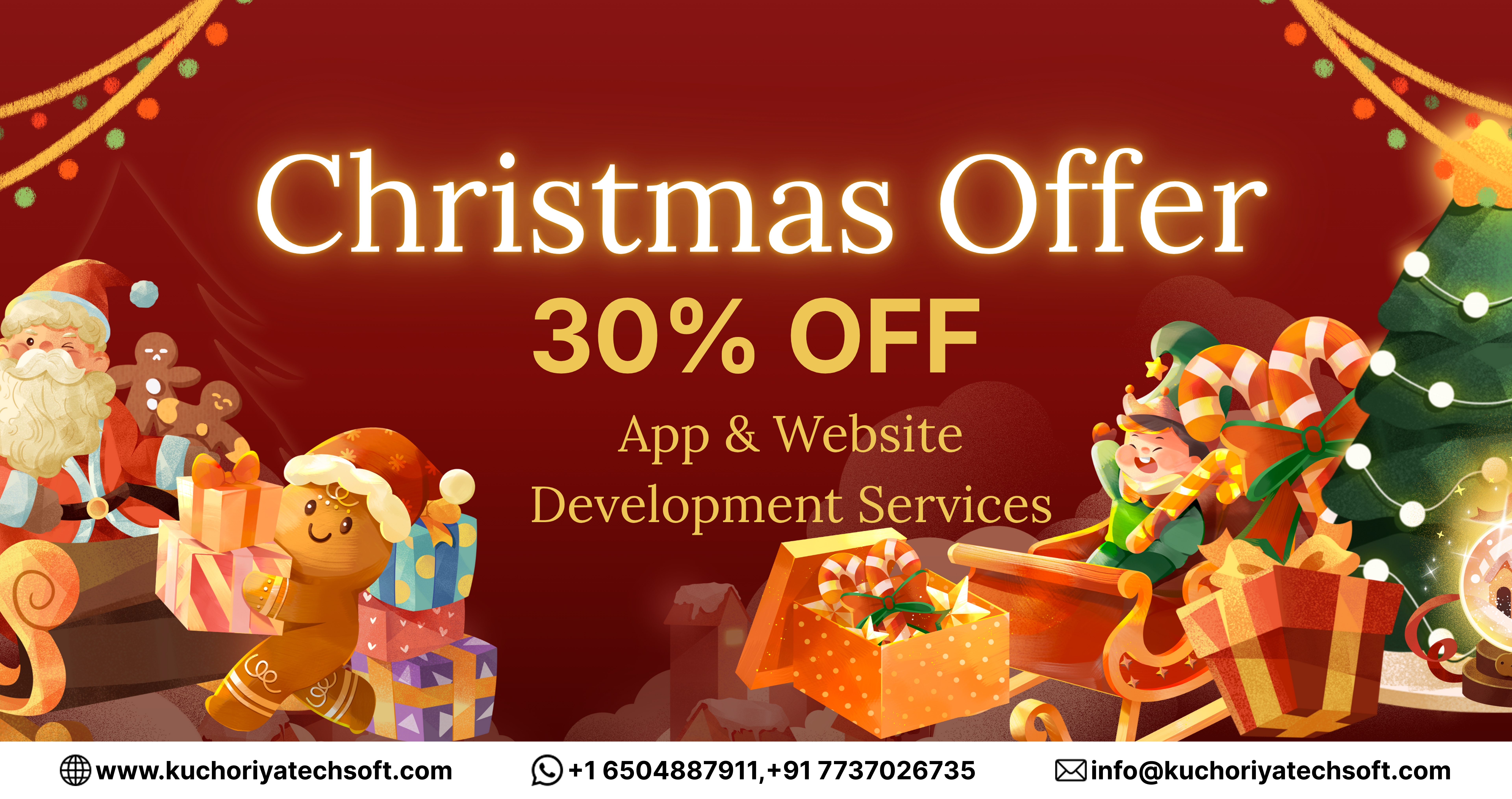 Christmas Offer: Up to 30% Off on App & Website Development Services